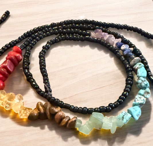 Shadow Aura Chakra Waist Beads