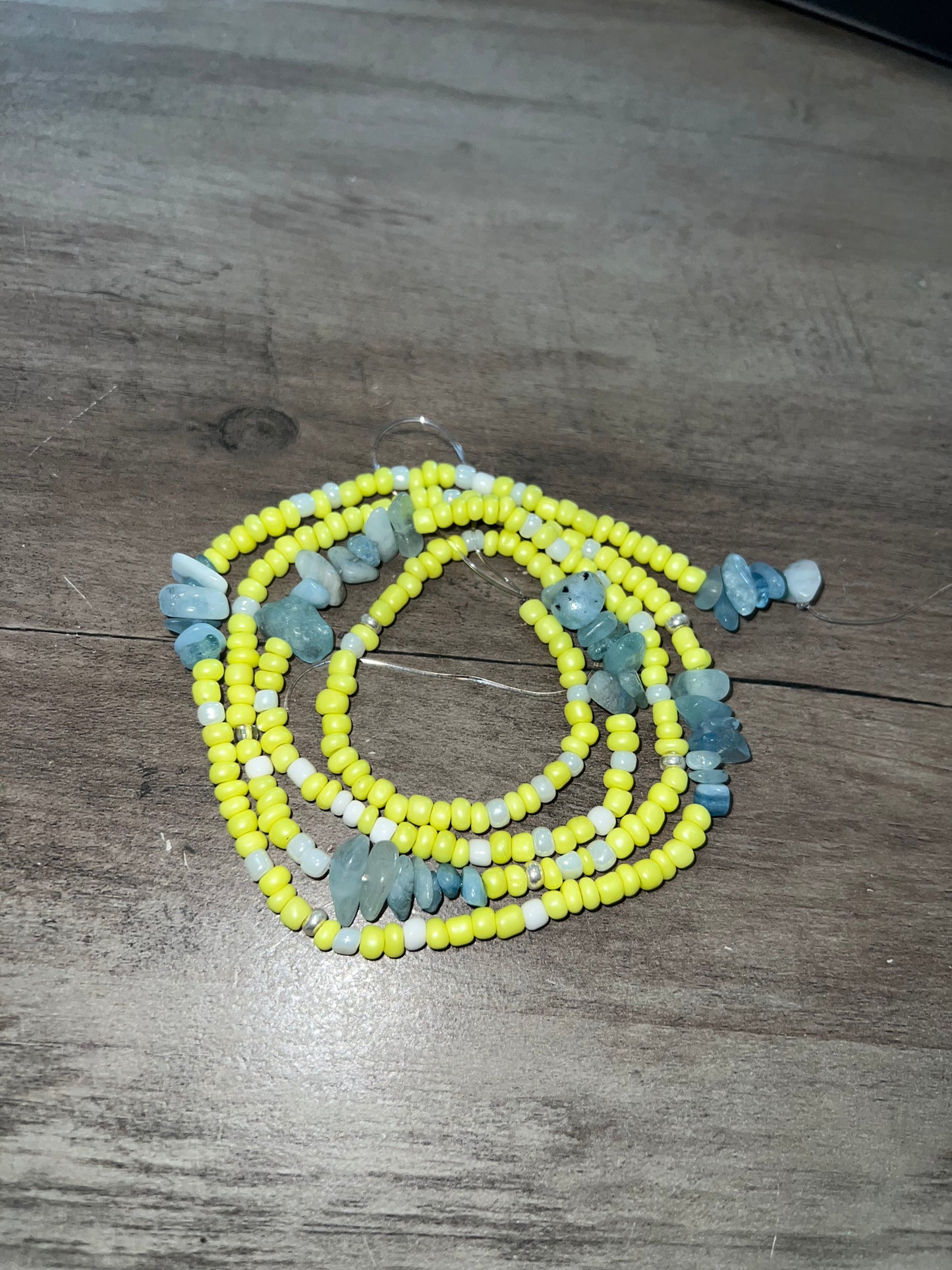 Aquamarine Serenity Waist Beads
