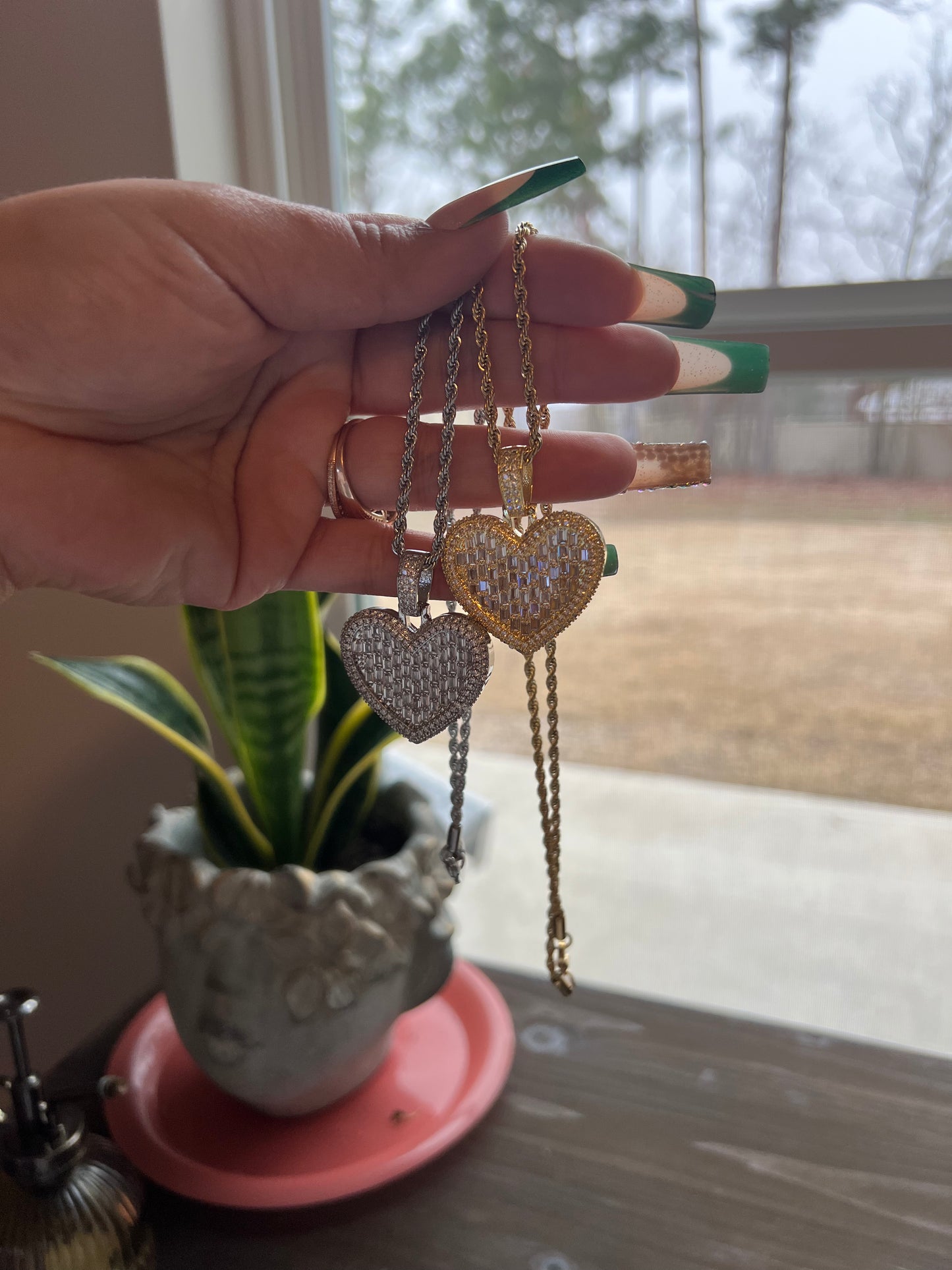 Iced out Heart Necklace