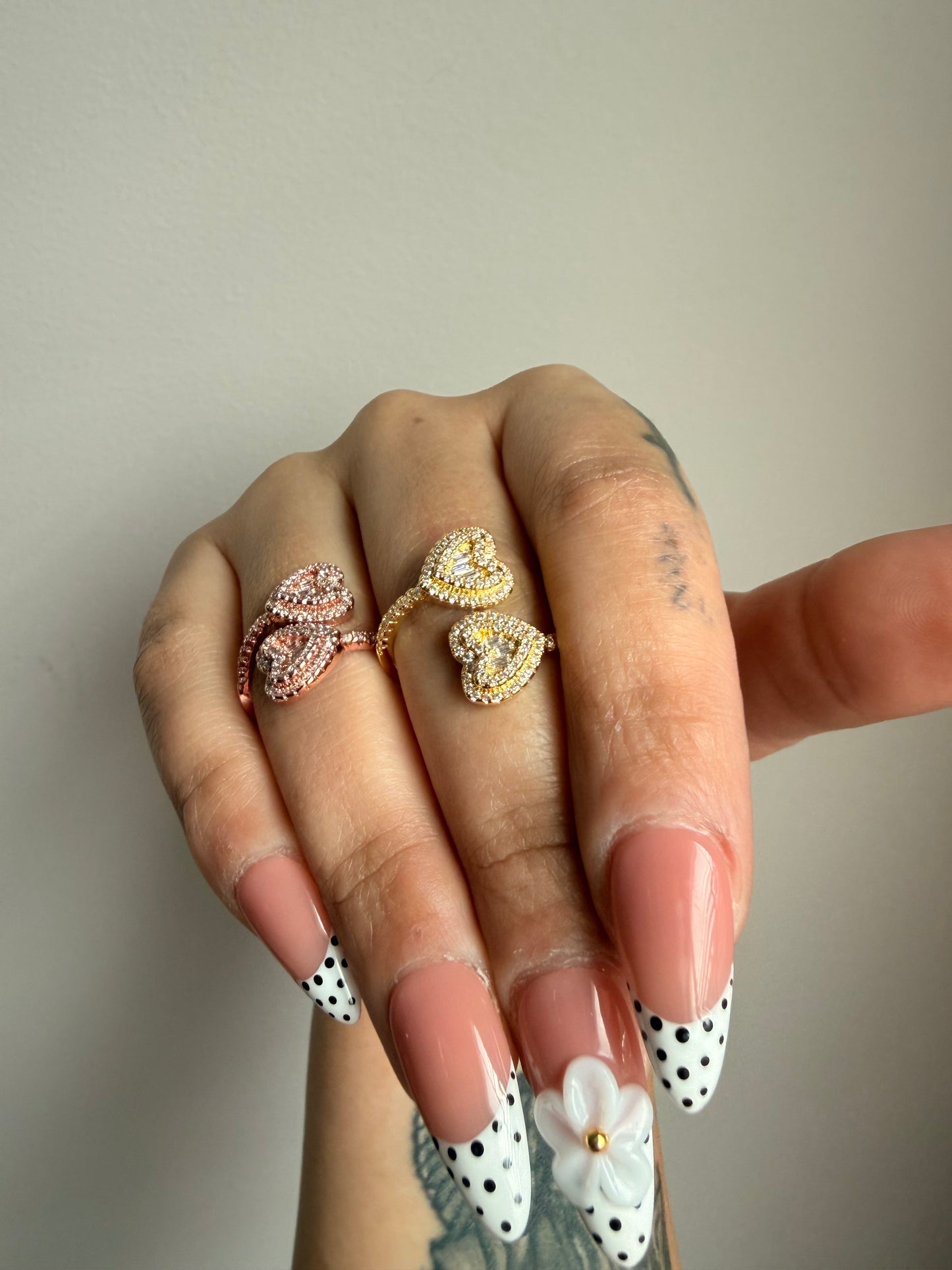 Iced out Heart Ring