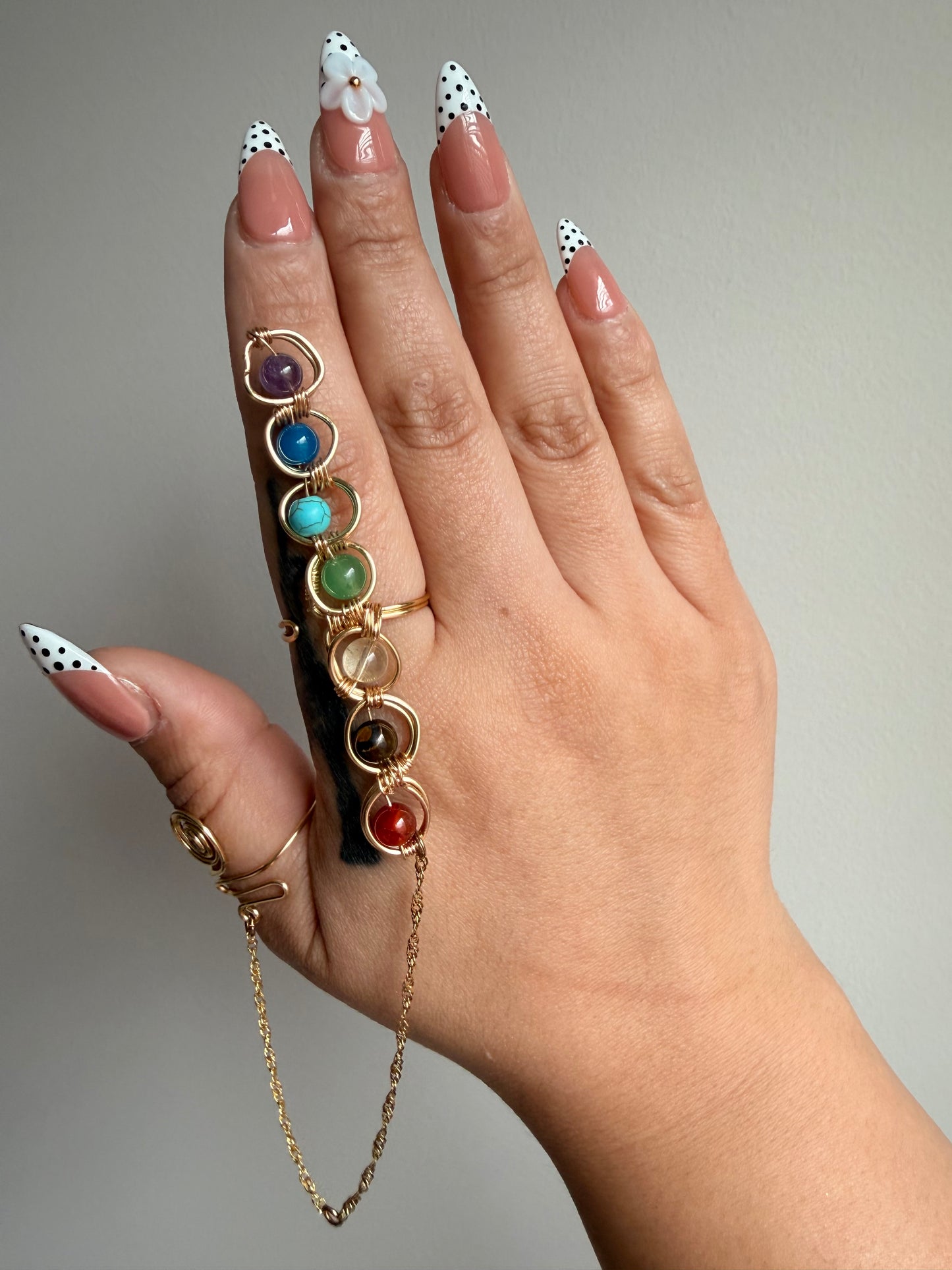 Chakra Double Wand Ring