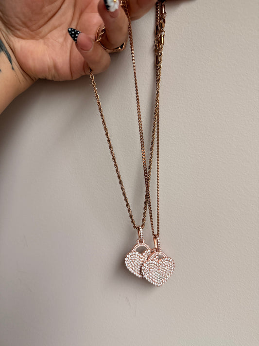 Iced out Heart Necklace