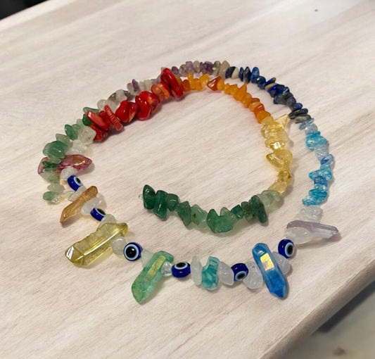 Luxury Rainbow Crystals & Gemstone Waist Beads