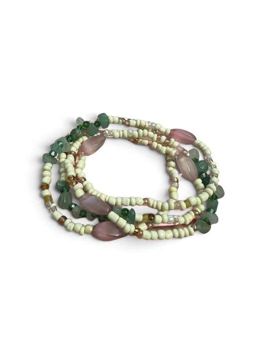 Fertility Waist Beads - Rose Quartz & Aventurine Waist beads