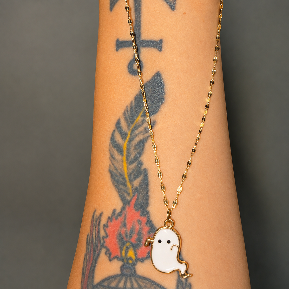 Halloween Charm Necklace Collection | Ghost, Witch Hat, Pumpkin & Bat Pendant Necklaces | Cute Spooky Jewelry
