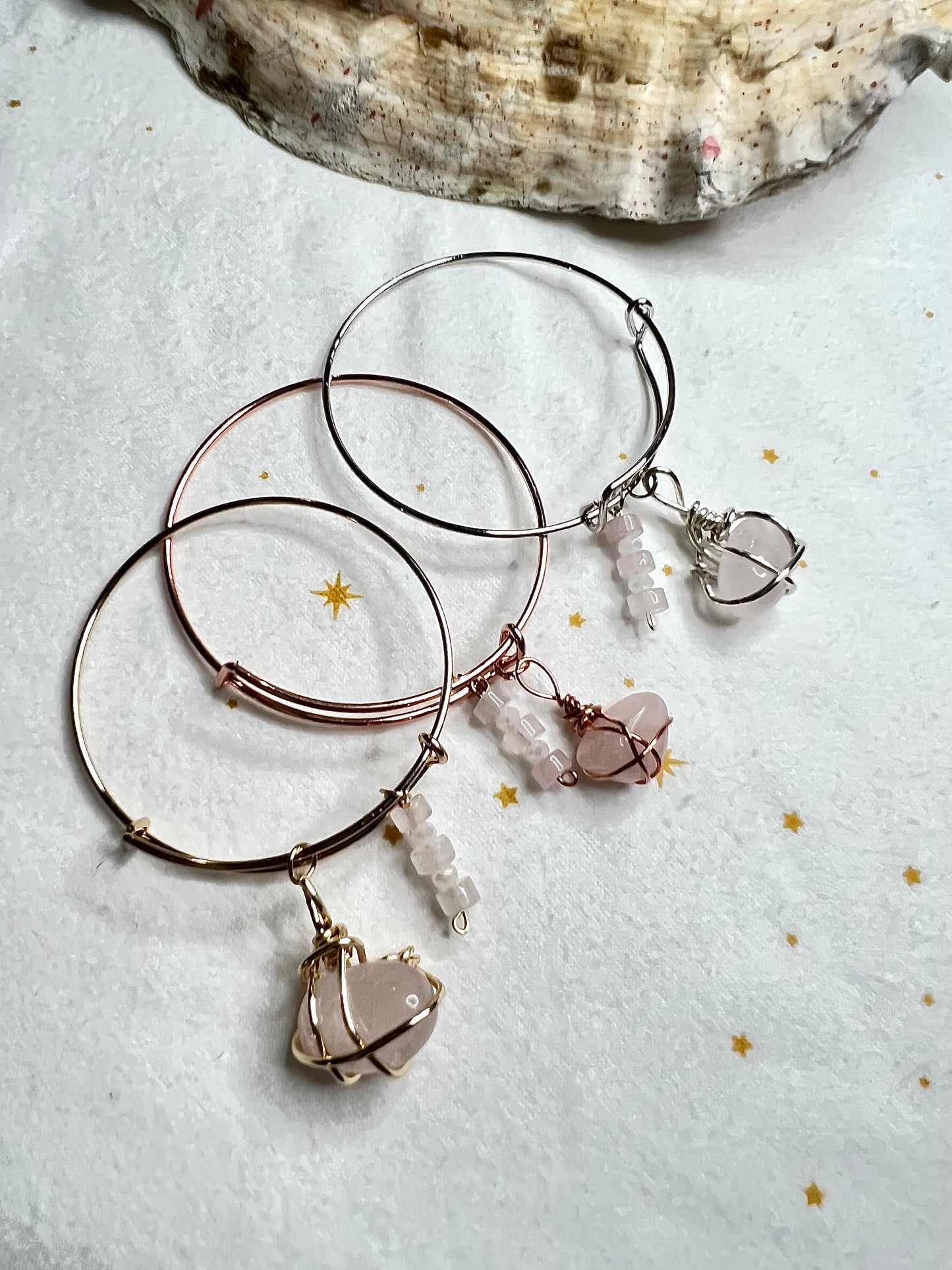Gemstone - Crystal Bangle Bracelet