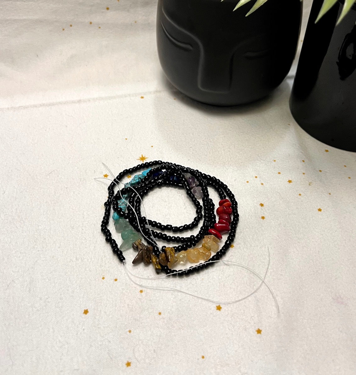 Shadow Aura Chakra Waist Beads