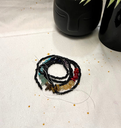 Shadow Aura Chakra Waist Beads