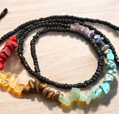 Shadow Aura Chakra Waist Beads