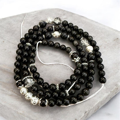 Grounding Onyx - Quartz - pyrite Waist beads