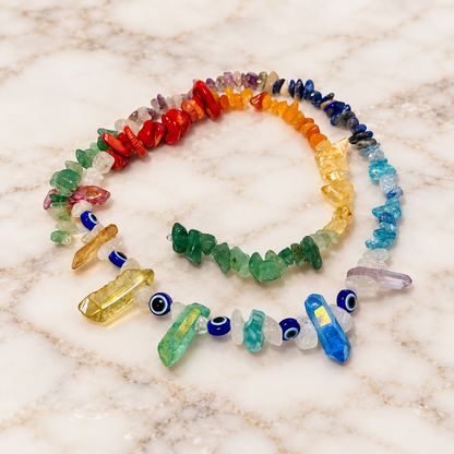 Luxury Rainbow Crystals & Gemstone Waist Beads