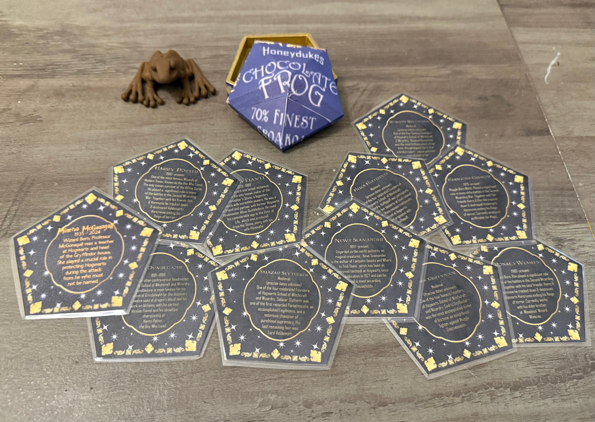 Dark Academia Chocolate Frog Collector’s Set | Wizard card collection