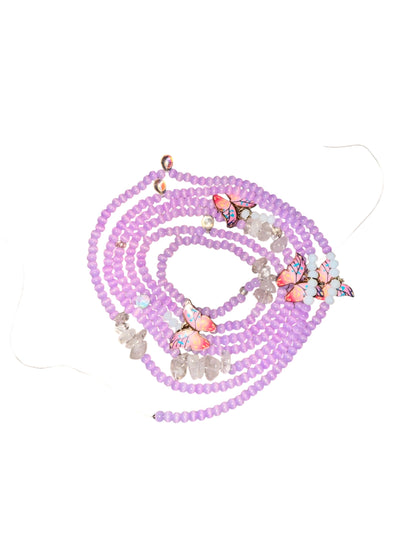 Lilac Butterfly Dreams Waist Beads
