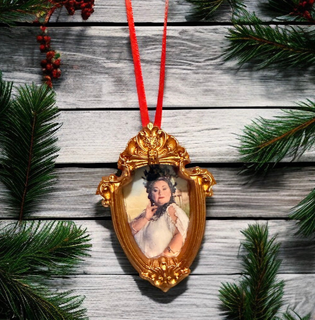 Wizard Grand Staircase Portrait Ornaments – Handmade Framed Fantasy Christmas Ornaments