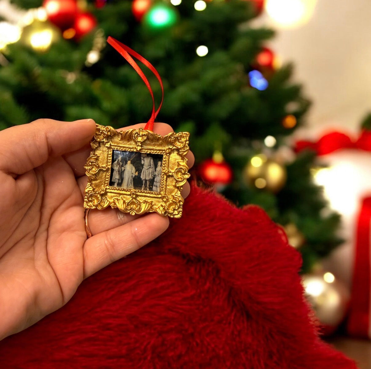 Wizard Grand Staircase Portrait Ornaments – Handmade Framed Fantasy Christmas Ornaments