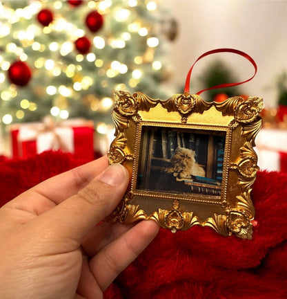Wizard Grand Staircase Portrait Ornaments – Handmade Framed Fantasy Christmas Ornaments