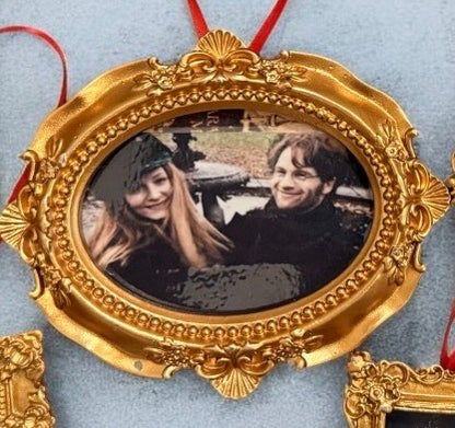 Wizard Grand Staircase Portrait Ornaments – Handmade Framed Fantasy Christmas Ornaments