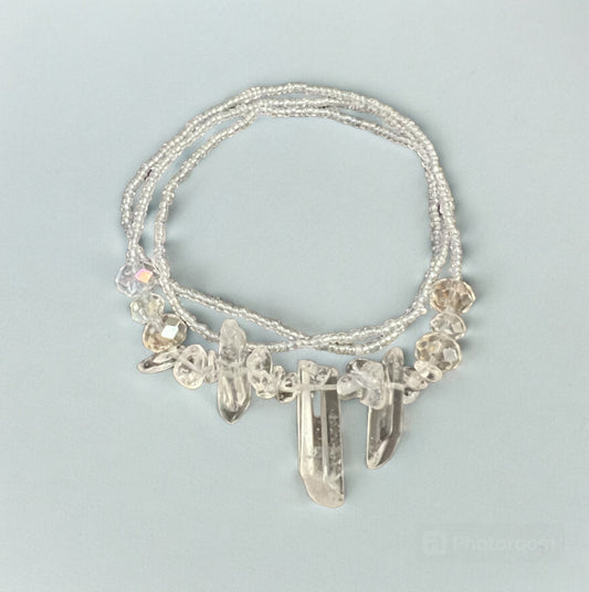 Crystal Clear Quartz Waist Beads