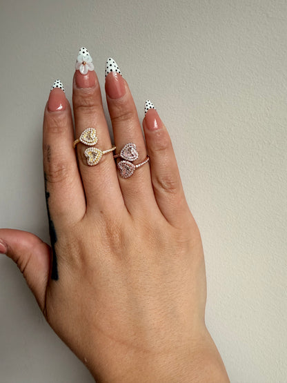 Iced out Heart Ring