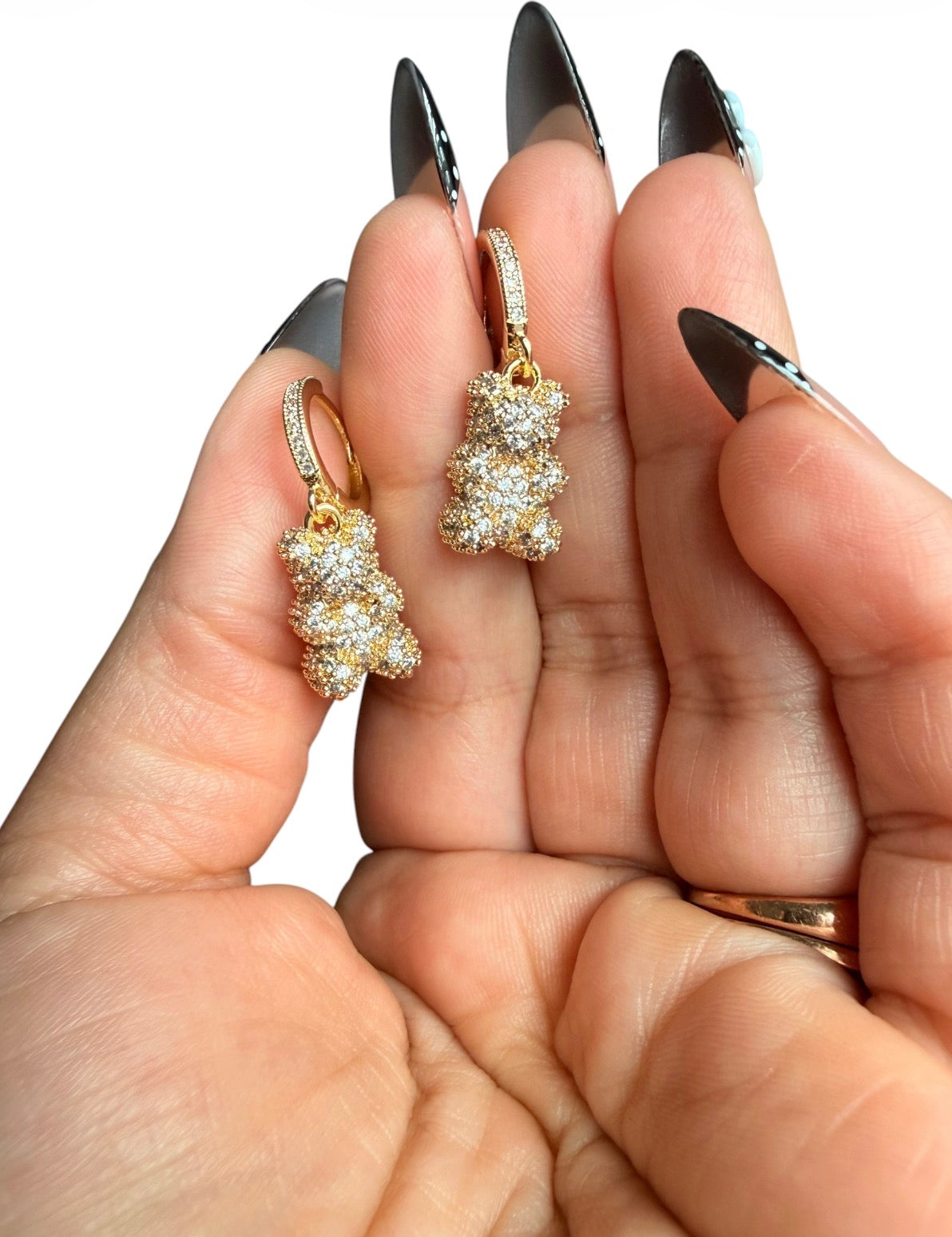 Iced Out Gummy Bear Earrings