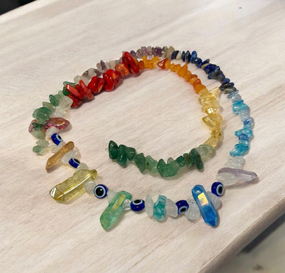 Luxury Rainbow Crystals & Gemstone Waist Beads