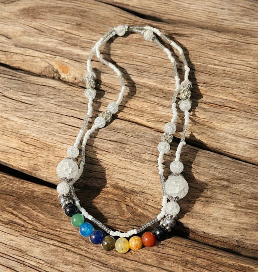 Chakra White Goddess Waist Beads