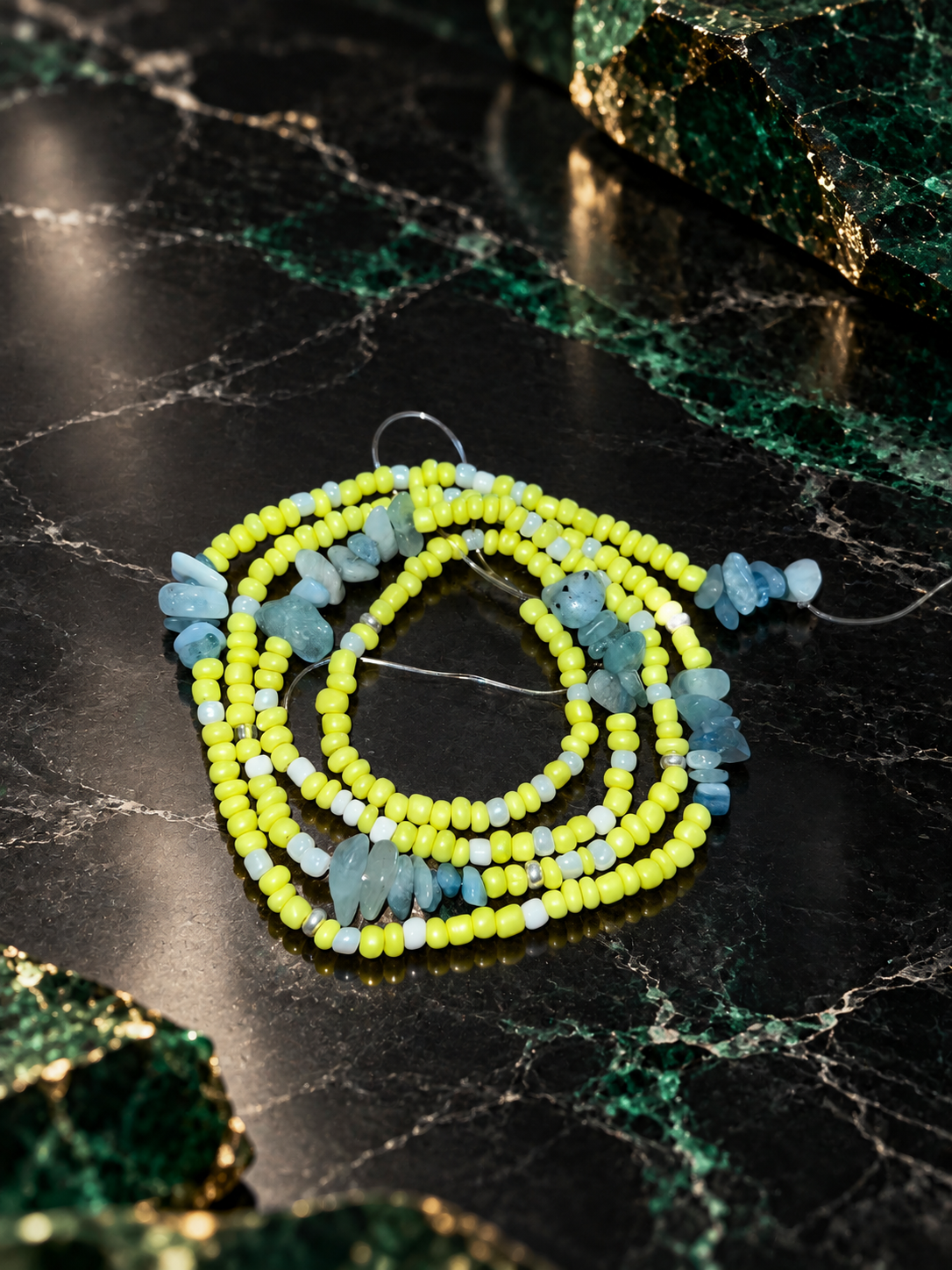 Aquamarine Serenity Waist Beads