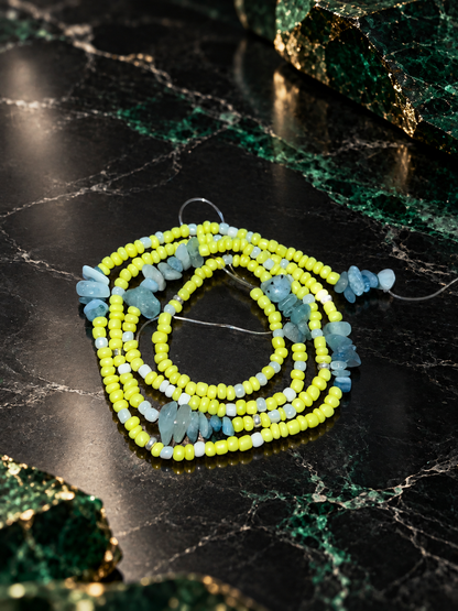 Aquamarine Serenity Waist Beads