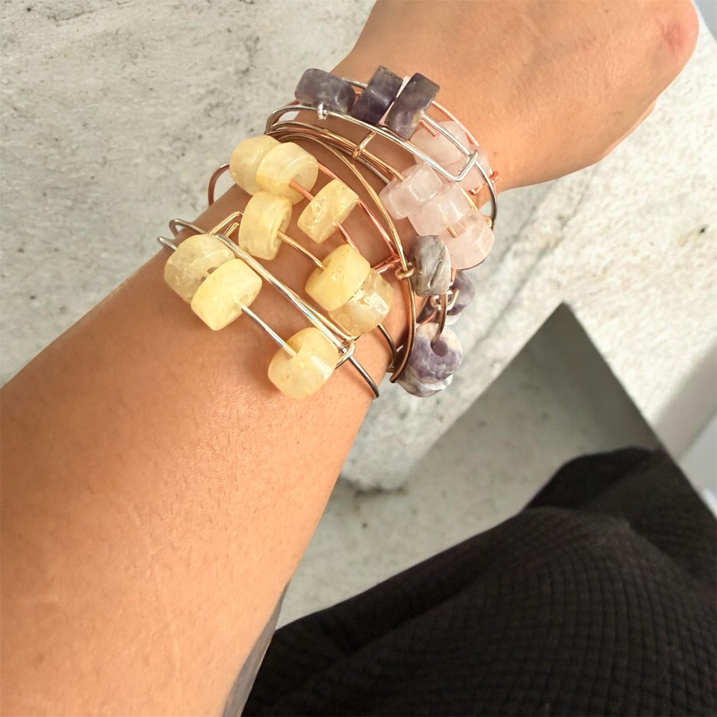 Gemstone Aura Bangles