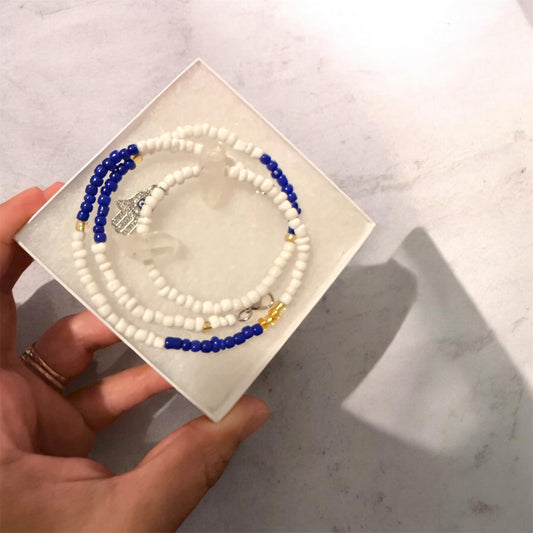Evil Eye Quartz Protection Waist Beads
