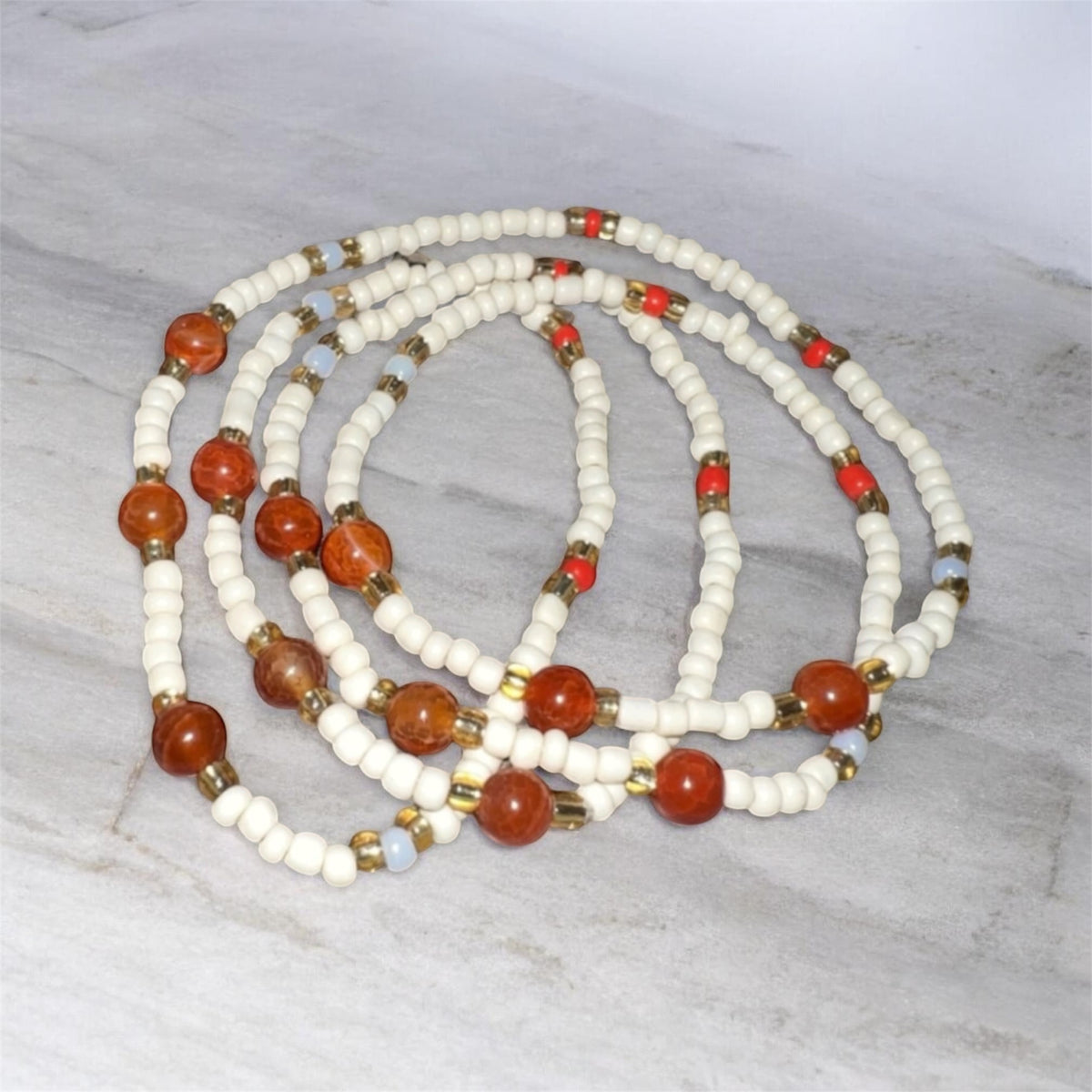 Carnelian Aura Waist Beads