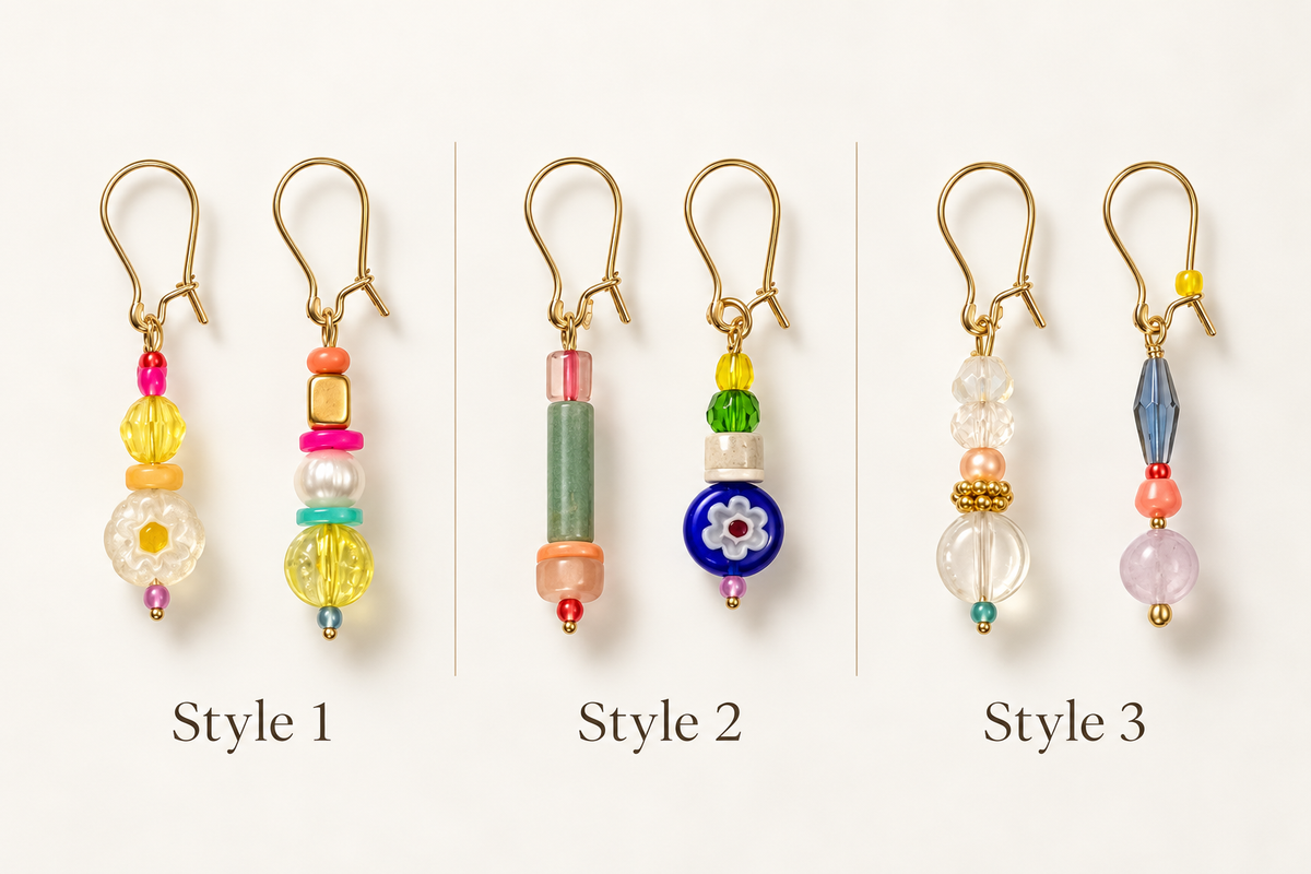 Whimsical Wanderlust Mismatched Dangle Earrings